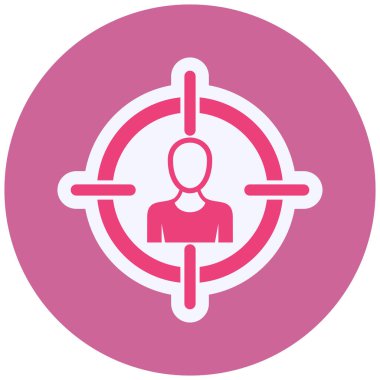 Hedef. Web simgesi basit illüstrasyon