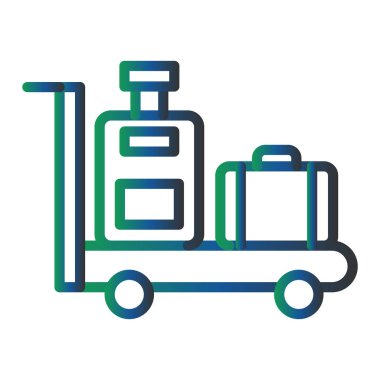 vector illustration of Luggage