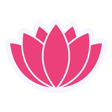 Lotus 'un vektör illüstrasyonu