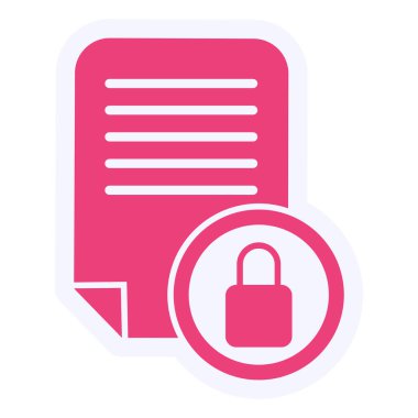 vector illustration of Encrypted icon