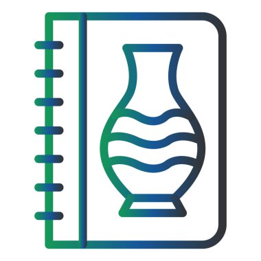 Kitap simgesinin vektör illüstrasyonu 