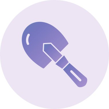 Trowel modern simgesinin vektör illüstrasyonu