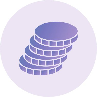 Para simgesinin vektör illüstrasyonu