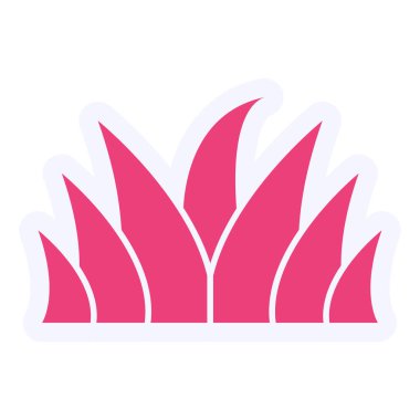 Nilüfer çiçeği. Basit illüstrasyon