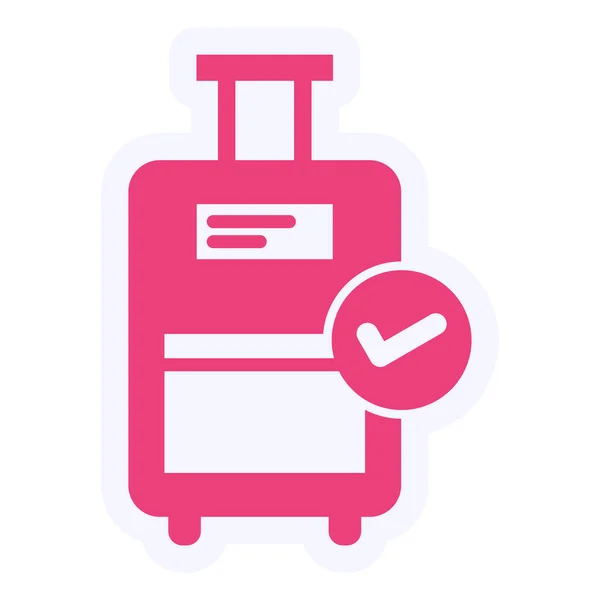 Vector Illustration Luggage — Vetor de Stock