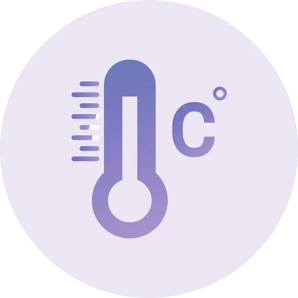 Color Temperature Vector Flat Icon —  Vetores de Stock