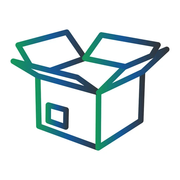 Parcel Box Web Icon Simple Illustration — Stockvektor