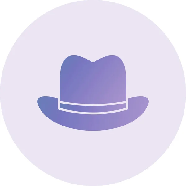 Male Hat Web Icon Simple Illustration — Wektor stockowy