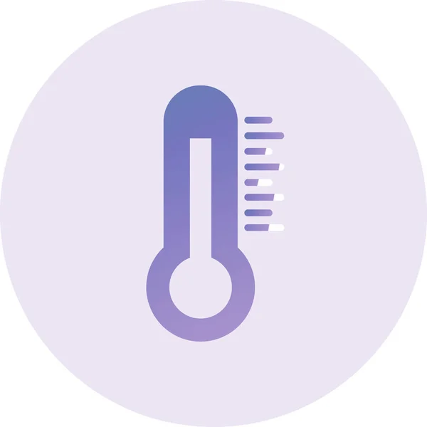 Thermometer Web Icon Simple Design Hot Temperature — 스톡 벡터