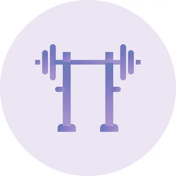 Gym Rod Icono Moderno Vector Ilustración — Vector de stock