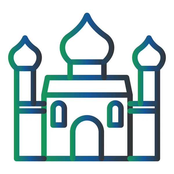 Icône Église Orthodoxe Illustration Vectorielle — Image vectorielle
