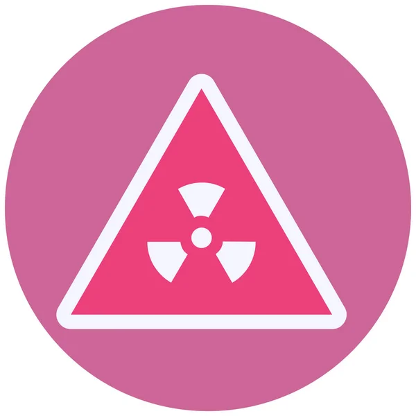 Radiation Vector Glyph Icon Design — Stockový vektor