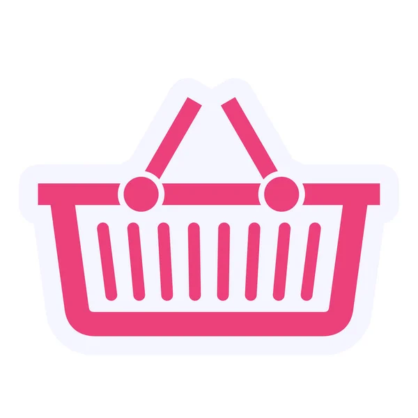 Shopping Basket Icon Simple Illustration — Stock Vector