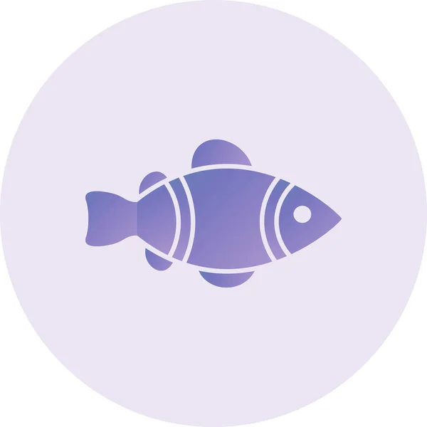 Fish Icon Modern Simple Illustration — Stockvektor