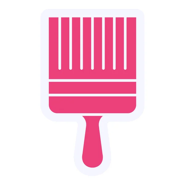Paintbrush Eszköz Vektor Glyph Ikon Tervezés — Stock Vector