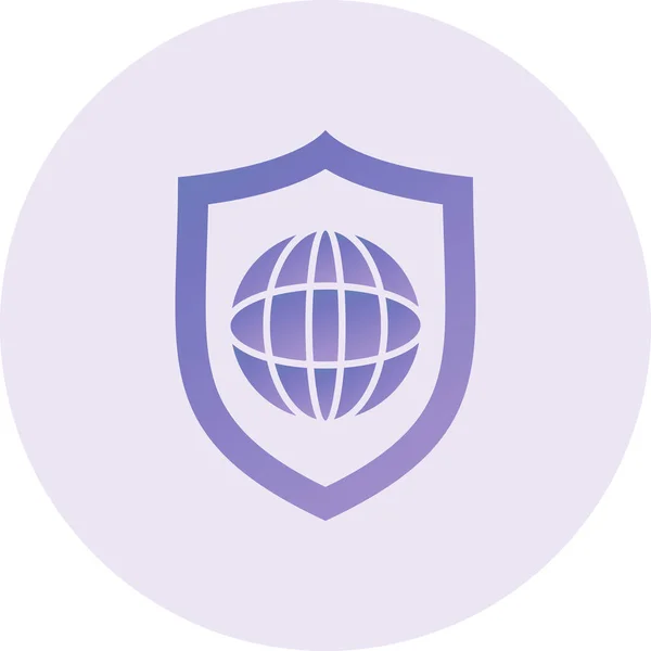 Protection Security Icon Vector Illustration —  Vetores de Stock