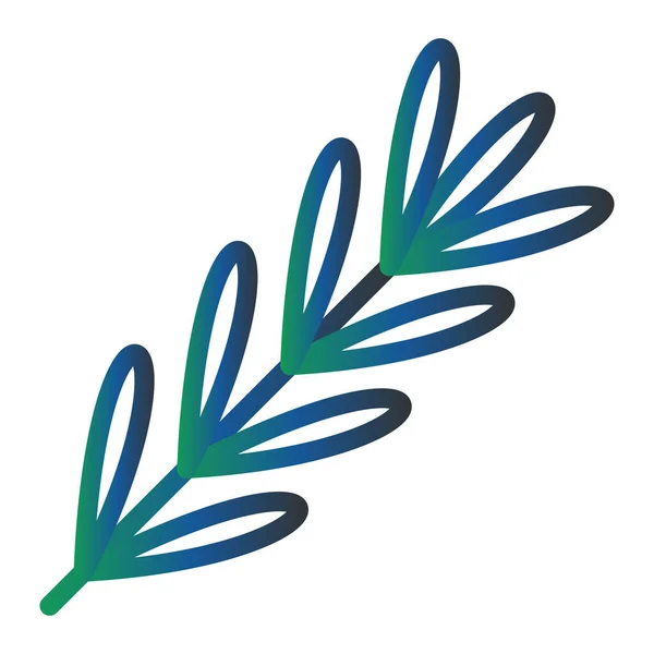 Vector Illustration Green Blue Leaves — Vettoriale Stock