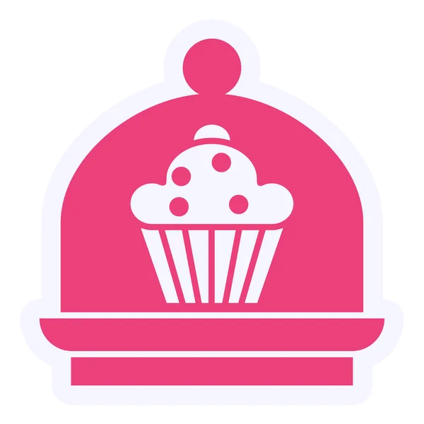 Cake Dome Moderne Ikone Vektor Illustration — Stockvektor