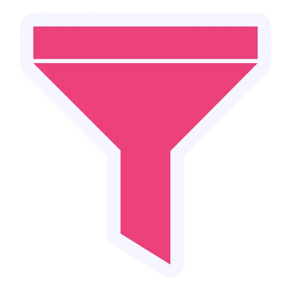 Funnel Vector Glyph Icon Design — Vector de stock