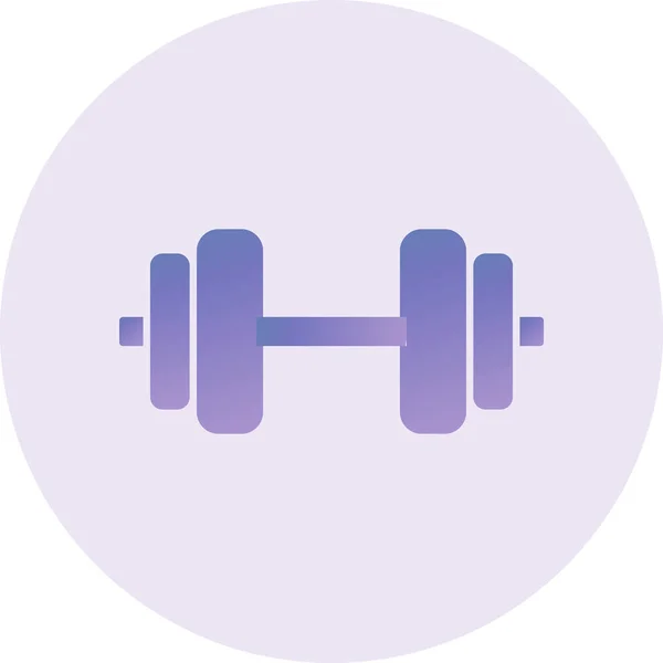 Dumbbell Web Icon Simple Design — Stock Vector