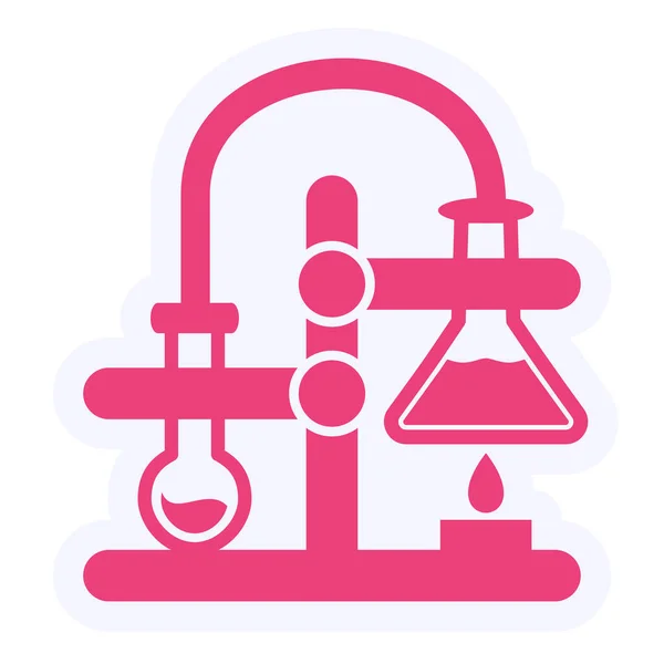 Chemical Reaction Vector Illustration — Vector de stock