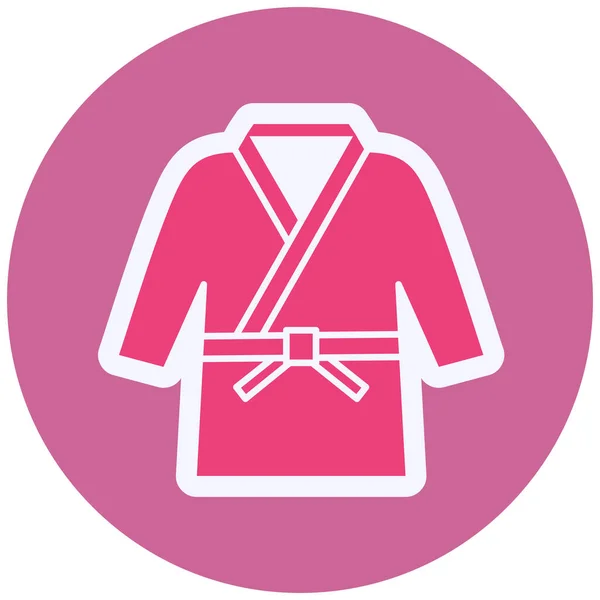 Clothes Web Icon Simple Illustration Karate Costume — Vector de stock