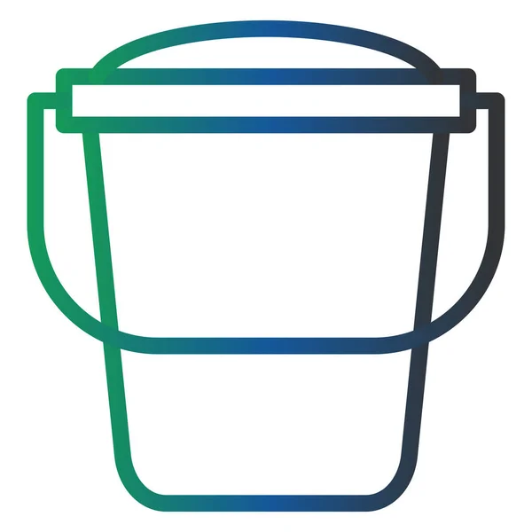 Web Icon Simple Illustration Bucket — Stok Vektör