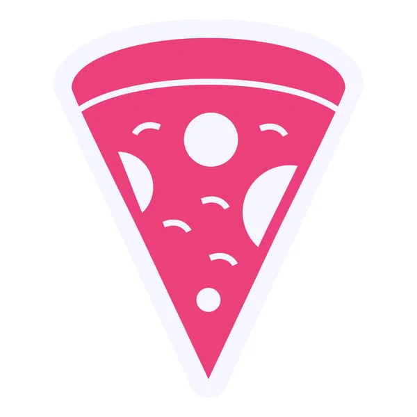 Піца Простий Дизайн Піктограми Веб — стоковий вектор