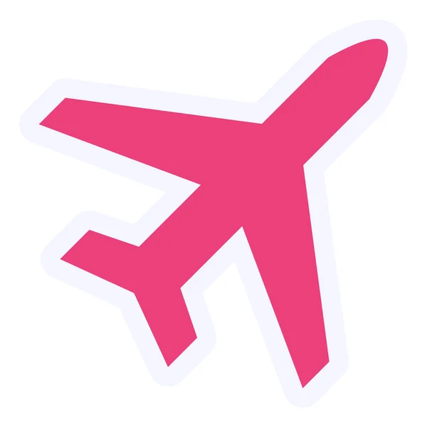Airplane Icon Web Simple Illustration — Stok Vektör