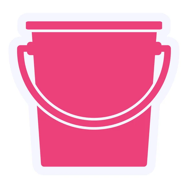 Web Icon Simple Illustration Bucket — ストックベクタ