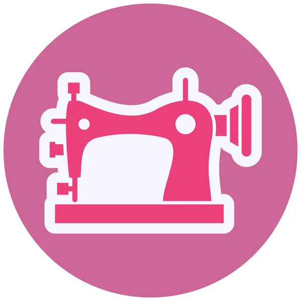 Dikiş Makinesi Simgesi Vektör Illüstrasyonu — Stok Vektör