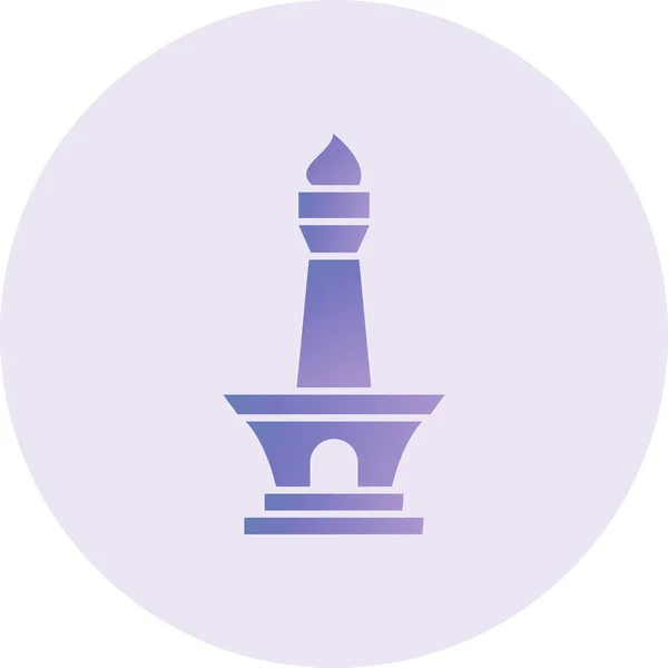 Vector Illustration Monas Icon — Stockvektor