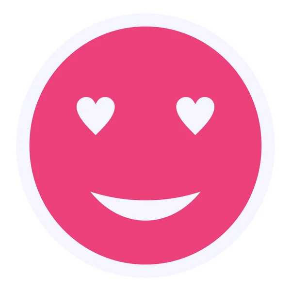 Love Emoji Web Icon Simple Design — Stockvektor