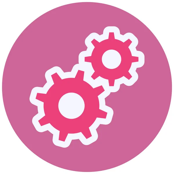 Cogwheel Settings Web Icon Simple Illustration — Stock Vector