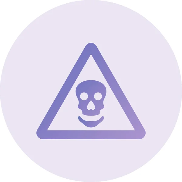Danger Protection Sign Icon Vector — Vector de stock