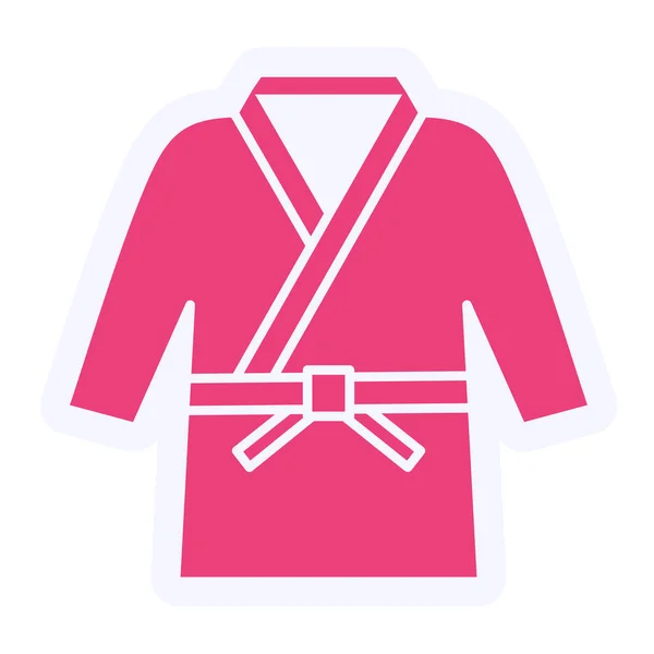 Clothes Web Icon Simple Illustration Karate Costume — Vector de stock