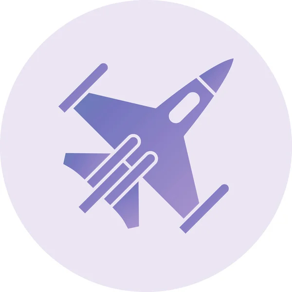 Airplane Web Icon Simple Illustration — Stock Vector