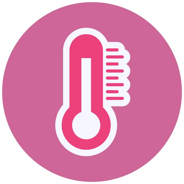 Thermometer Web Icon Simple Design Hot Temperature — Stockvector