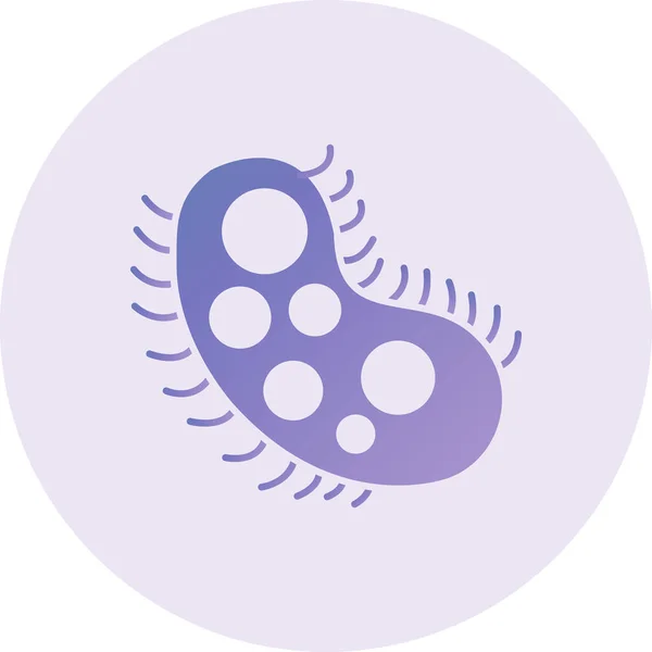 Bacteria Vector Glyph Icon Design — Stockový vektor