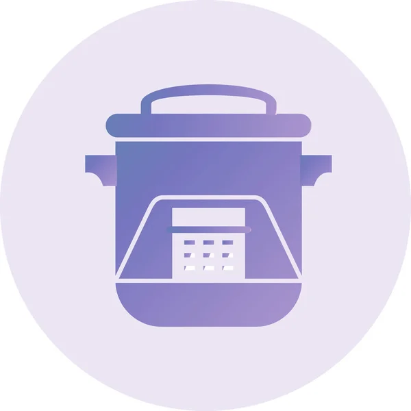 Color Cooking Vector Illustration Icon — Vetor de Stock