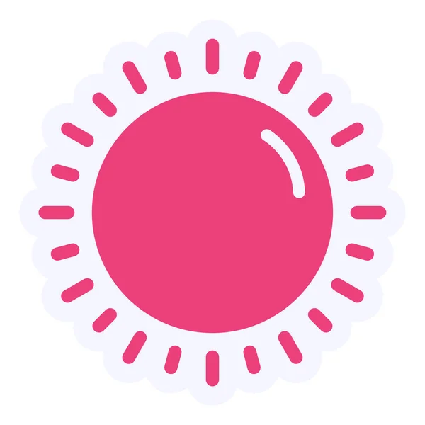 Sun Icon Outline Design Style Vector Illustration — Vetor de Stock