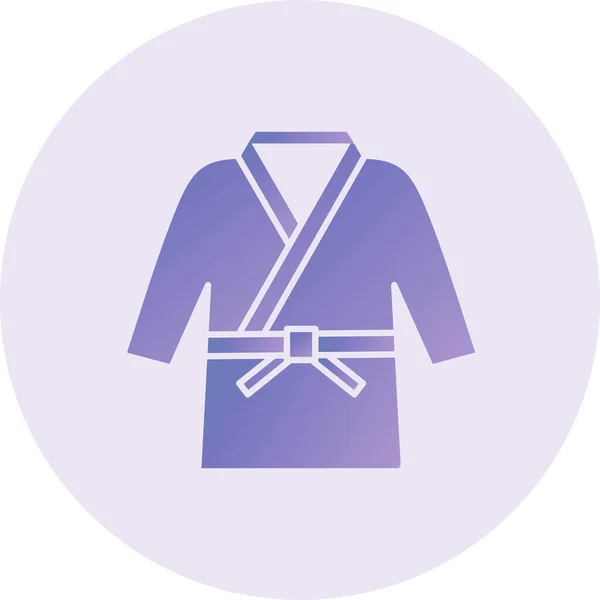 Clothes Web Icon Simple Illustration Karate Costume — Vector de stock