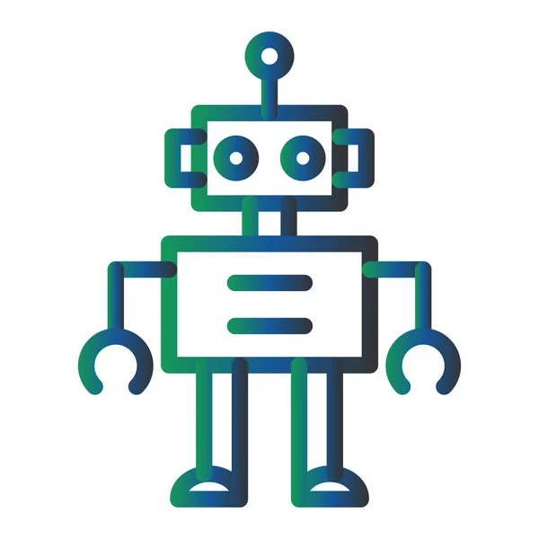 Ilustracja Wektorowa Ikony Robota — Wektor stockowy