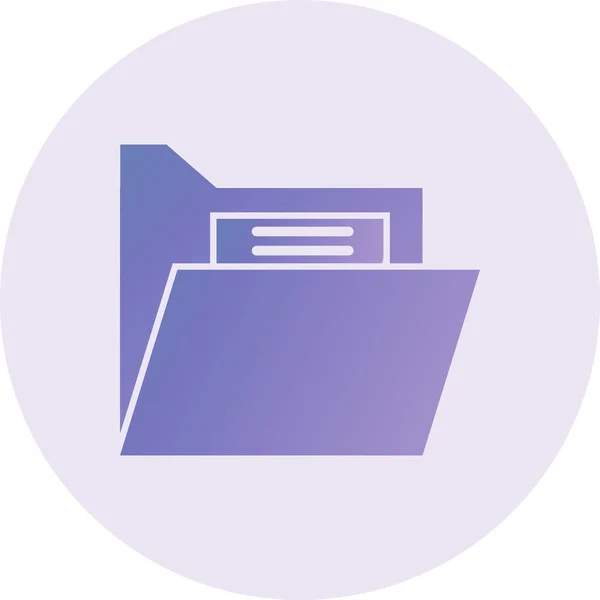 Folder Web Icon Simple Illustration — Vettoriale Stock