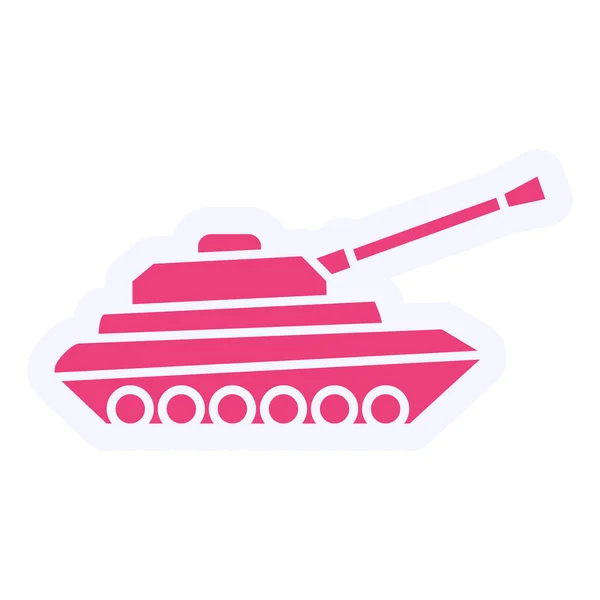 Panzer Ikone Vektorillustration — Stockvektor