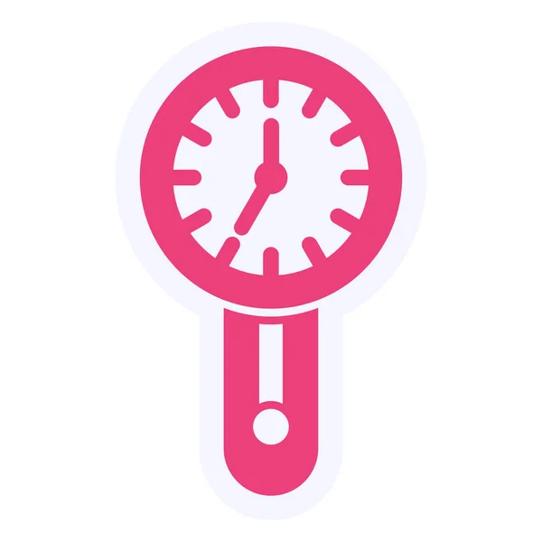 Color Clock Icon Vector Illustration — Vetor de Stock