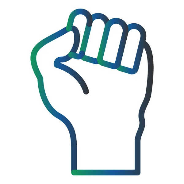 Protest Fist Icon Vector Illustration — Vector de stock