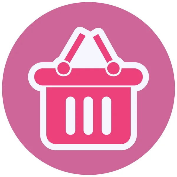 Shopping Basket Icon Simple Illustration — Stockvektor