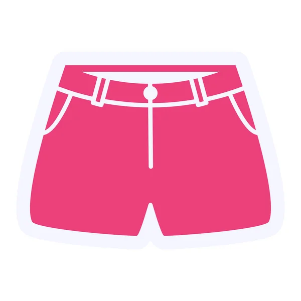 Color Vector Icon Illustration Casual Apparel — 图库矢量图片