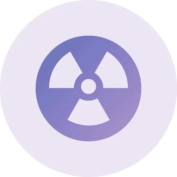 Vector Illustration Modern Radioactivity Icon — Stok Vektör